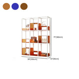 Simple Vertical Open Back 3-Shelf Medium Bookshelf #size