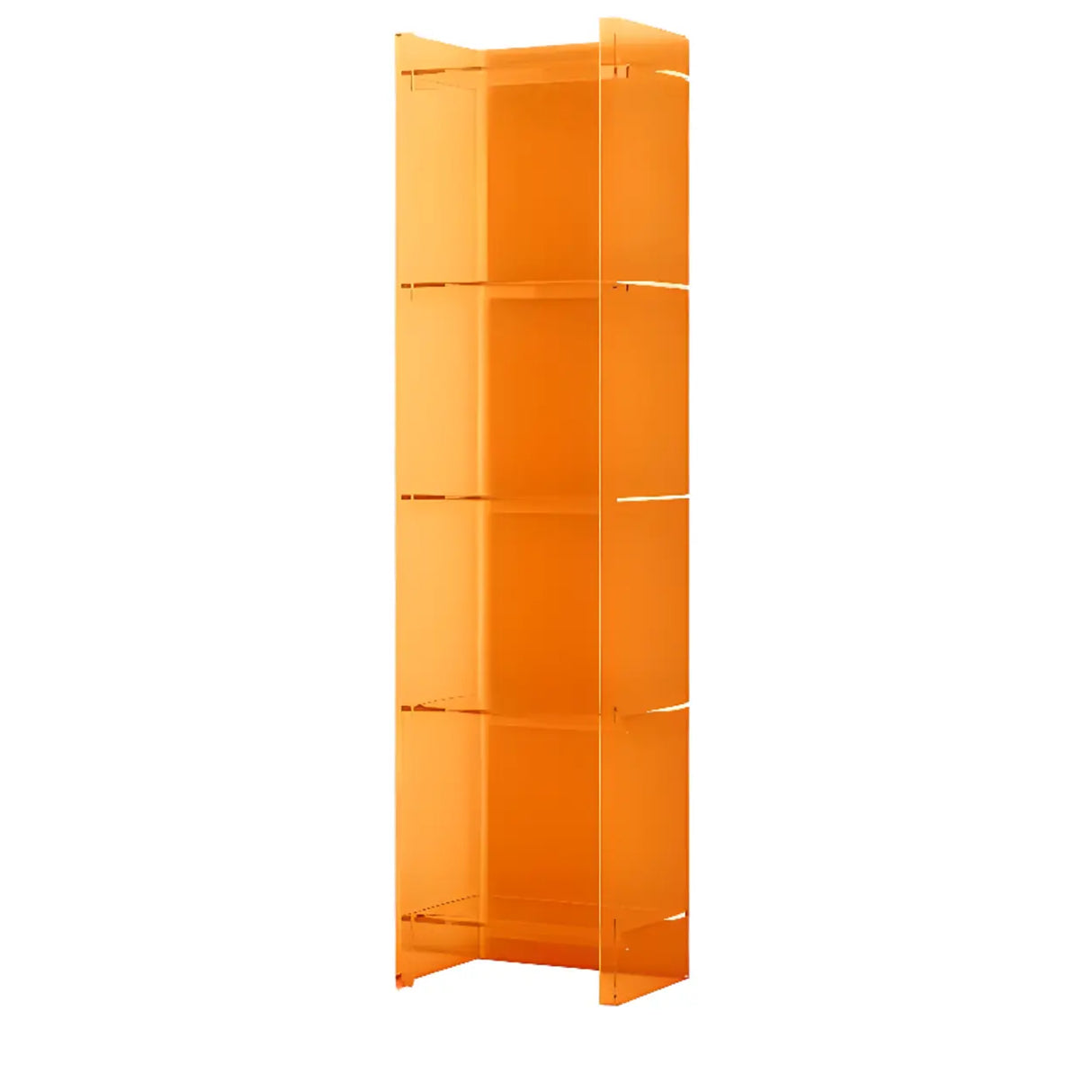Simple Vertical Rectangular Narrow Storage Bookshelf Image - 22