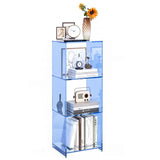 Simple Vertical Rectangular Narrow Storage Bookshelf Image - 3