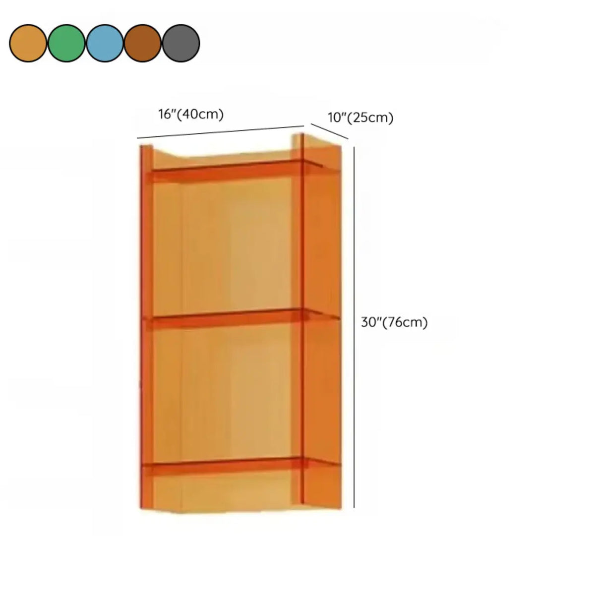 Simple Vertical Rectangular Narrow Storage Bookshelf Image - 30