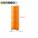 Simple Vertical Rectangular Narrow Storage Bookshelf Image - 32