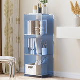 Simple Vertical Rectangular Narrow Storage Bookshelf Image - 4