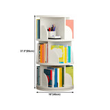Simple Vertical Round Revolving Wooden Narrow Bookcase Image - 37