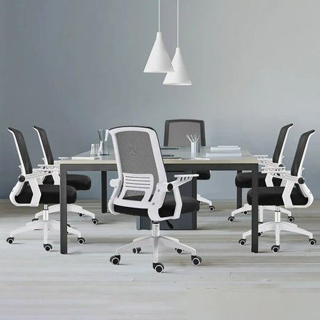 Simple White Adjustable Ergonomic Mesh Office Chair Image - 1