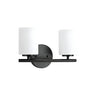 Simple White Cylinder Glass Chrome 3-Light Vanity Light Image - 4