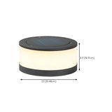 Simple White Cylindrical Pillar LED Outdoor Table Lamp Image - 21