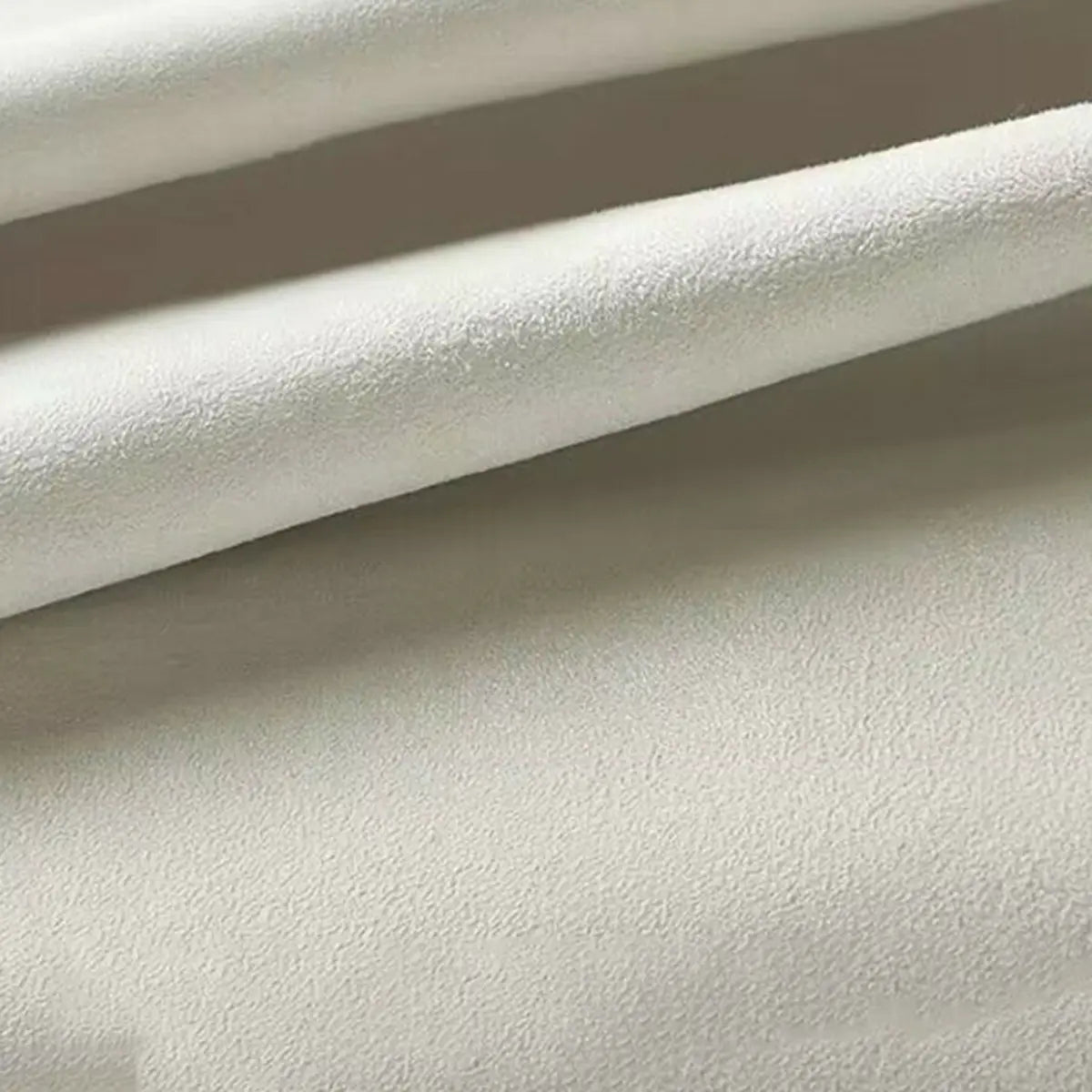 Simple White Queen Platform Fabric Modern Bed Frame Image - 8