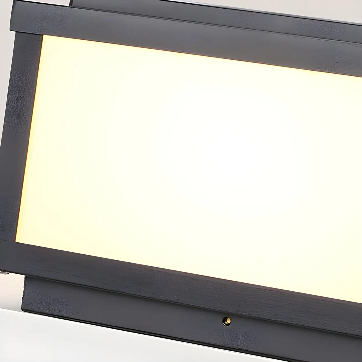 Simple White Rectangular Metal Outdoor Solar Post Light Image - 9