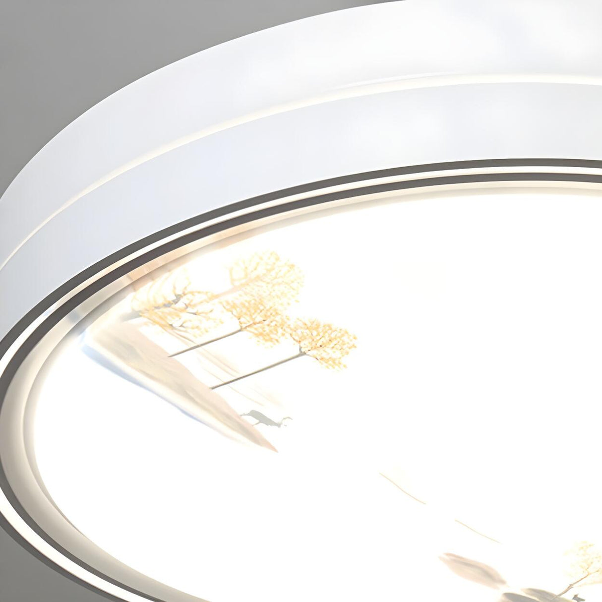 Simple White Retractable 4 Blades Ceiling Fan Light Image - 8