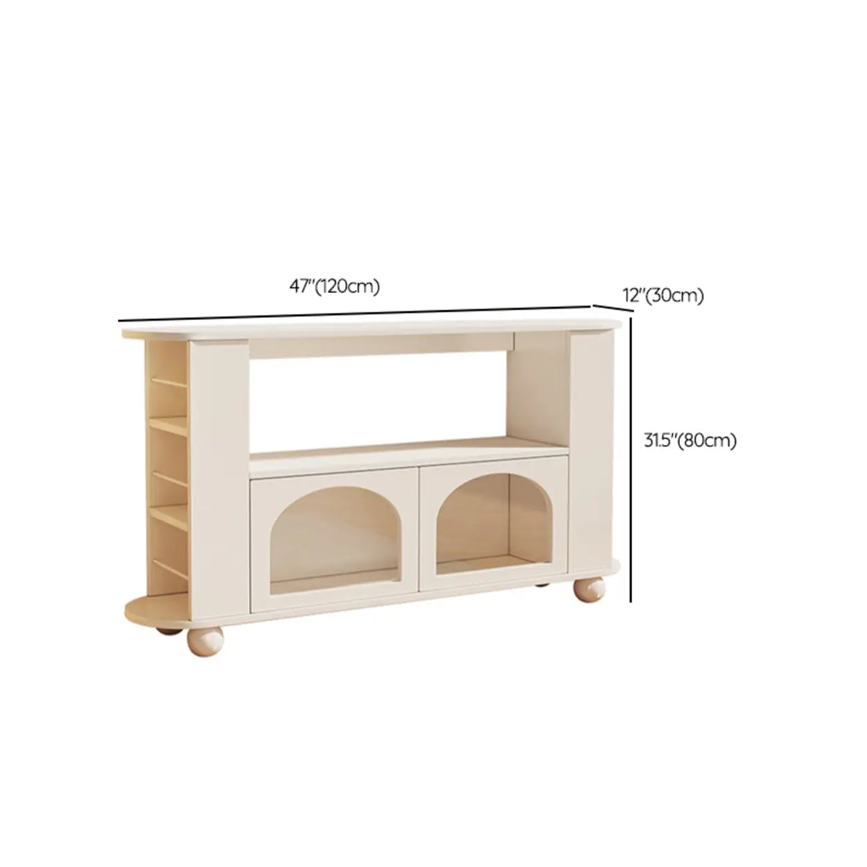 Simple White Small Artificial Wood Display Bookcase Image - 21