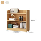 Simple White Vertical Wooden Small Storage Bookcase #size