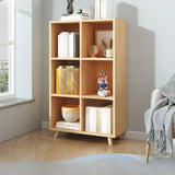 Simple Wood Closed Back Horizontal Organizer Bookcase Image - 17