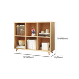 Simple Wood Closed Back Horizontal Organizer Bookcase Image - 39