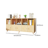 Simple Wood Closed Back Horizontal Organizer Bookcase Image - 44