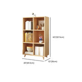 Simple Wood Closed Back Horizontal Organizer Bookcase Image - 45