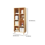 Simple Wood Closed Back Horizontal Organizer Bookcase Image - 53