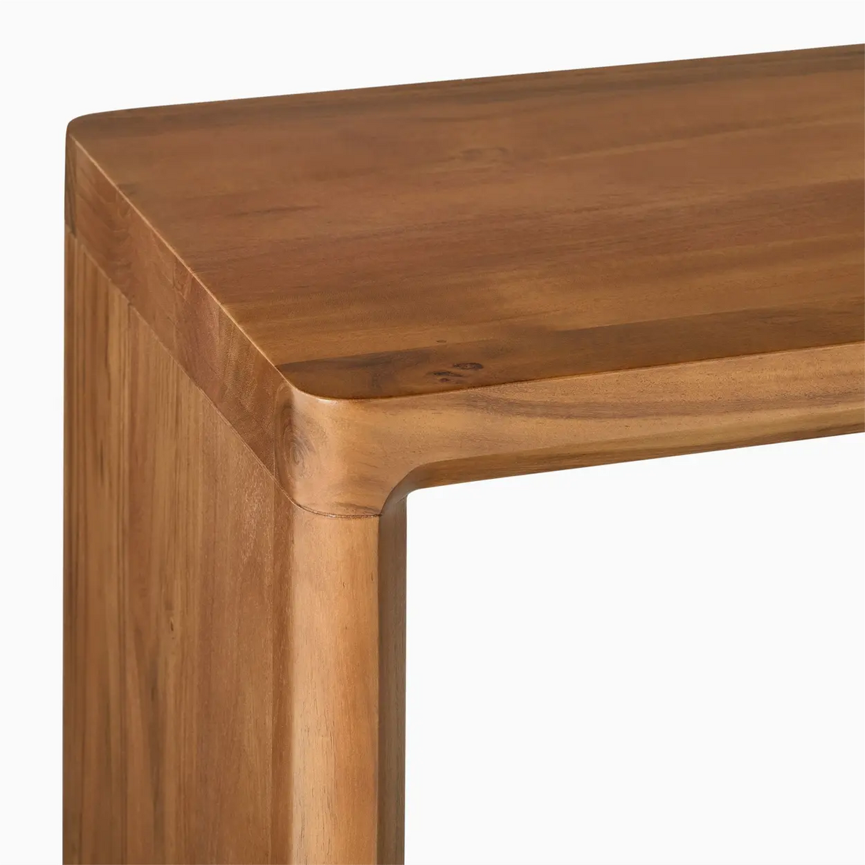 Simple Wood Grain Brown Shelf Standard Console Table Image - 5