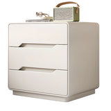 Simple Wood Narrow Length Kids Nightstand with Drawers Image - 10