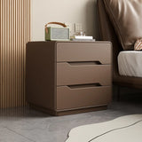 Simple Wood Narrow Length Kids Nightstand with Drawers Image - 11