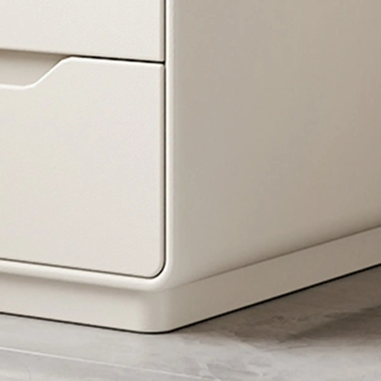 Simple Wood Narrow Length Kids Nightstand with Drawers Image - 14