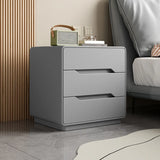 Simple Wood Narrow Length Kids Nightstand with Drawers Image - 16