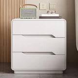 Simple Wood Narrow Length Kids Nightstand with Drawers Image - 6