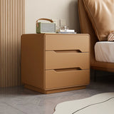 Simple Wood Narrow Length Kids Nightstand with Drawers Image - 9