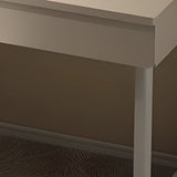 Simple Wood Rectangular Makeup Vanity Storage Table Image - 4