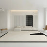 Simplicity Beige Polyester Rectangular Area Rug Image - 12