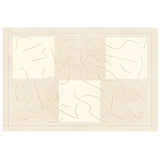 Simplicity Beige Polyester Rectangular Area Rug Image - 5