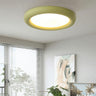 Simplicity Green Round LED Flush Mount Ceiling Light Image - 4