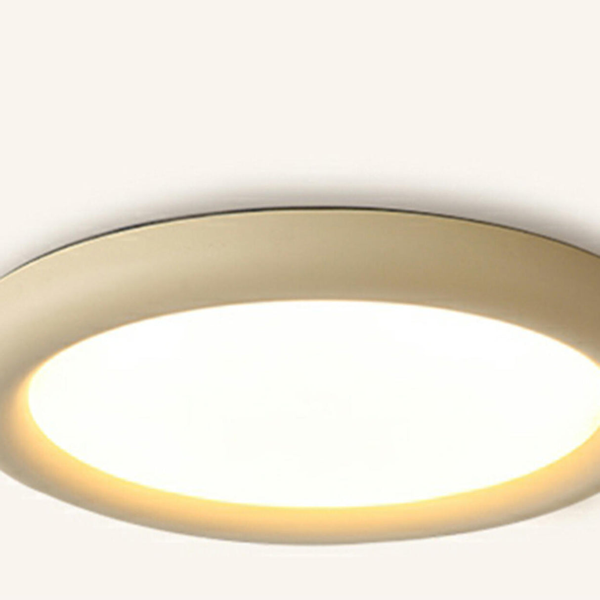 Simplicity Green Round LED Flush Mount Ceiling Light Image - 8