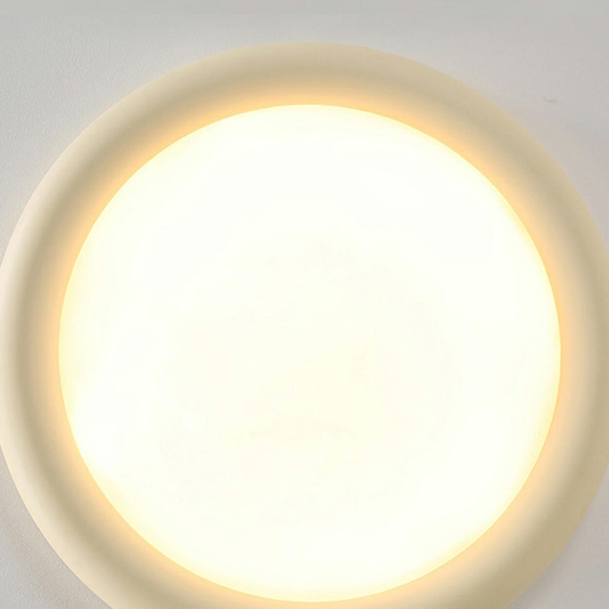 Simplicity Green Round LED Flush Mount Ceiling Light Image - 9