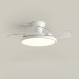 Simplicity White Clear Blades LED Ceiling Fan Light Image - 7