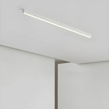 Simplicity White Linear Dimmable LED Flush Mount Light Image - 1