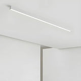 Simplicity White Linear Dimmable LED Flush Mount Light Image - 11