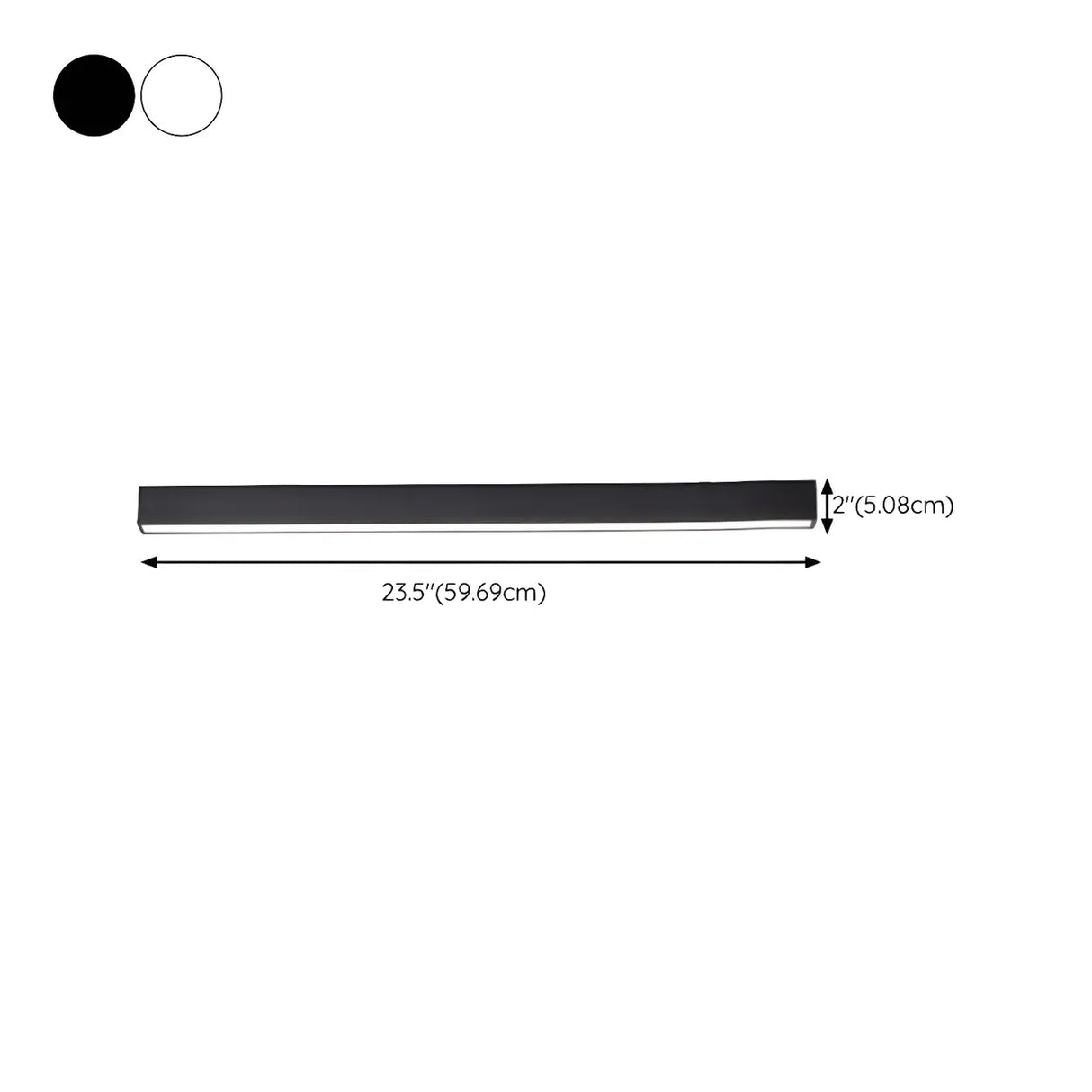 Simplicity White Linear Dimmable LED Flush Mount Light 