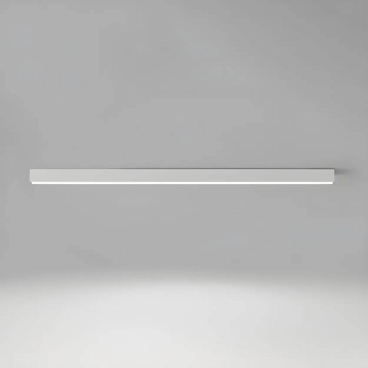 Simplicity White Linear Dimmable LED Flush Mount Light Image - 7