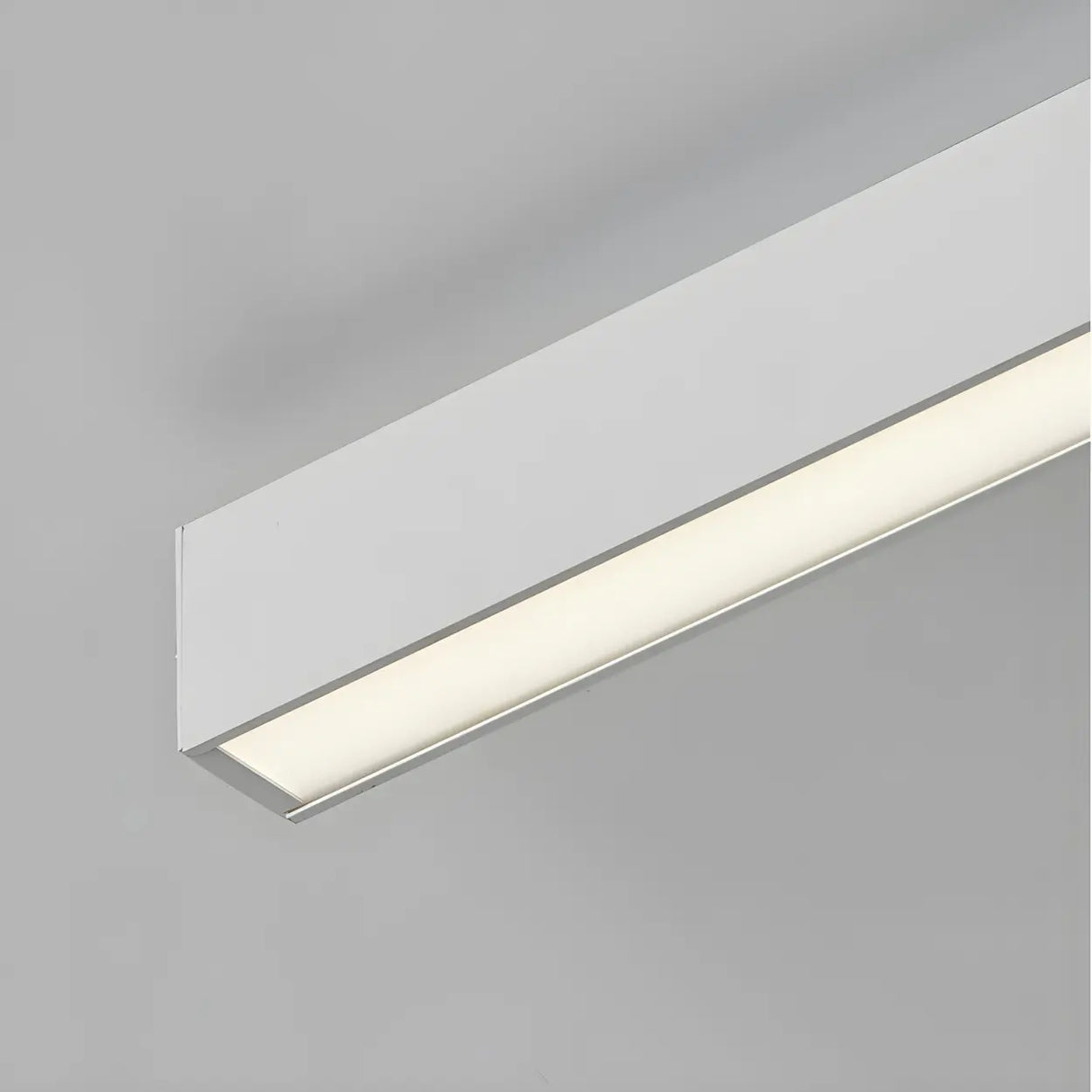 Simplicity White Linear Dimmable LED Flush Mount Light Image - 8