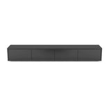 Simplicity Wooden Rectangle Long TV Stand with Drawers Image - 3