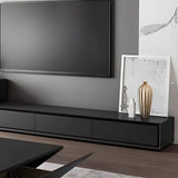 Simplicity Wooden Rectangle Long TV Stand with Drawers Image - 8