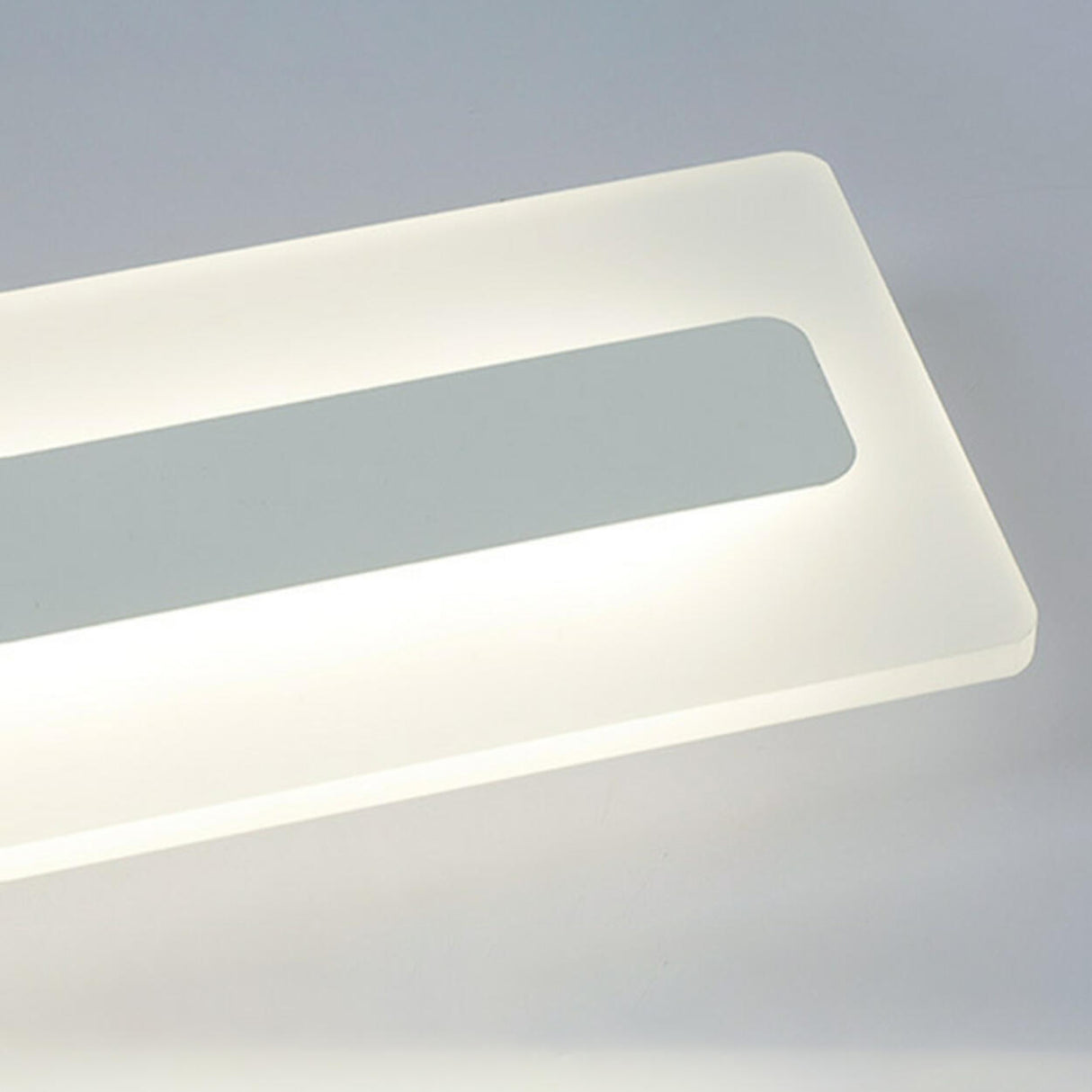 Simplistic Corridor White Strip LED Flush Mount Light Image - 10