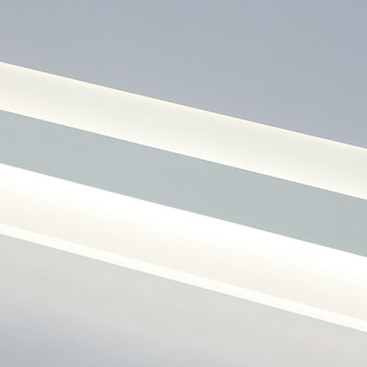 Simplistic Corridor White Strip LED Flush Mount Light Image - 9