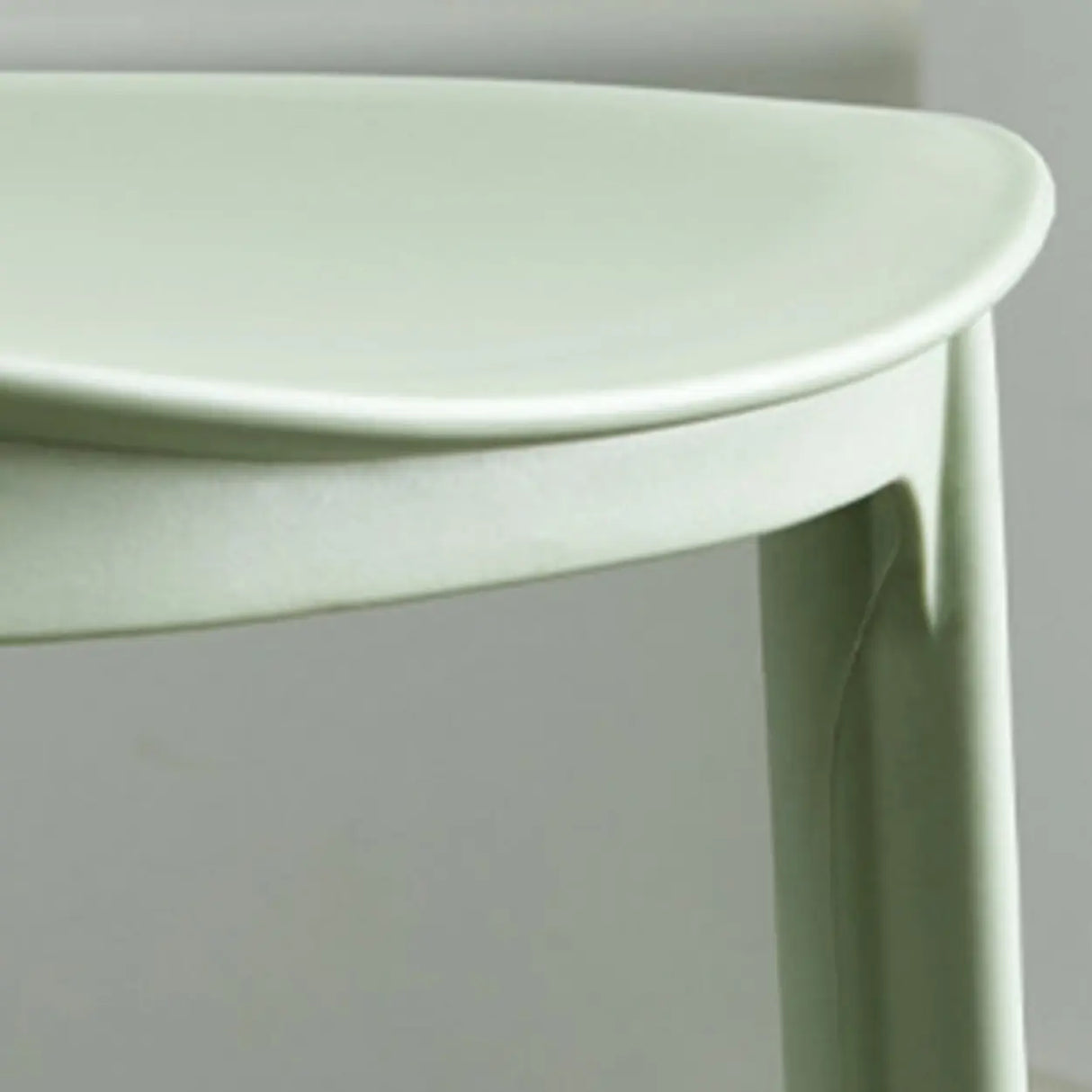 Simplistic Navy Plastic Stackable Low Back Office Chairs Image - 18