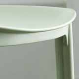 Simplistic Navy Plastic Stackable Low Back Office Chairs Image - 18