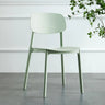 Simplistic Navy Plastic Stackable Low Back Office Chairs Image - 3