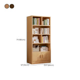 Simplistic Vertical Shelving Cabinet Oak White Bookcase #size