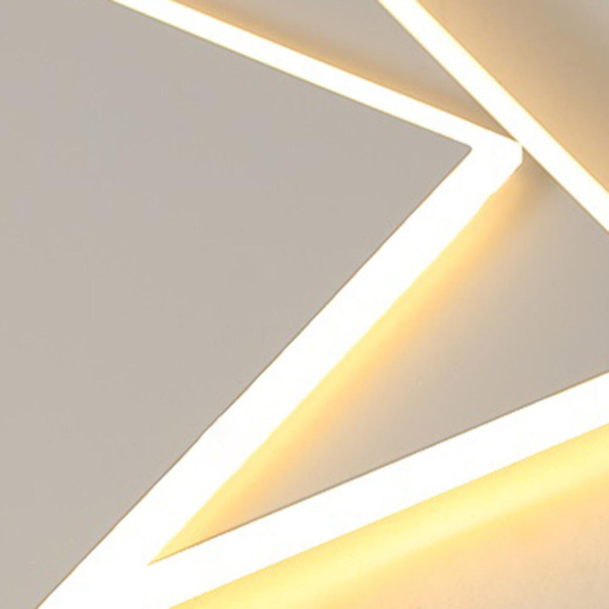 Simplistic White Square LED Flush Mount Light 2-Light Image - 10