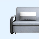 Single Cushion Seat Cotton Blend Sofa Bed with Slipcover Image - 4