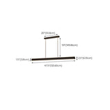 Sleek Adjustable Black Linear Island Pendant Light Image - 12